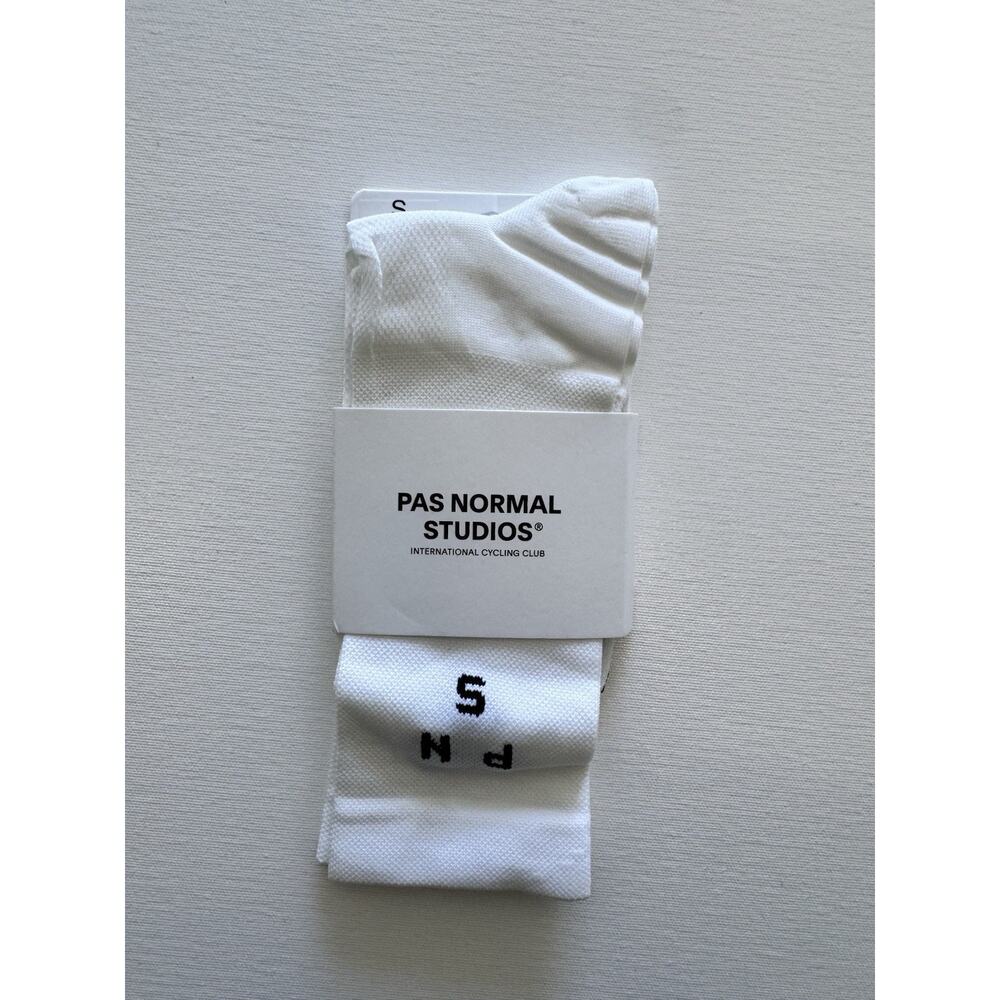 Pas Normal Studios PNS Mechanism Cycling Socks Small White NWT
